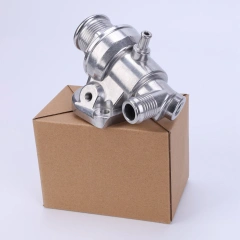 Корпус термостата под 1 датчик с термостатом Ford Transit 2.5 TD 1988-2000